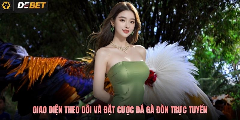 Giao diện theo dõi và đặt cược đá gà đòn trực tuyến